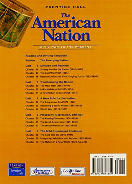 THE AMERICAN NATION VOLUME 2 STUDENT EDITION 9TH EDITION REVISED 2005C