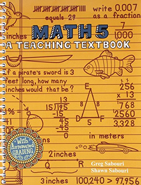Math 5 a Teaching Textbook and Workbook/ Answer Key