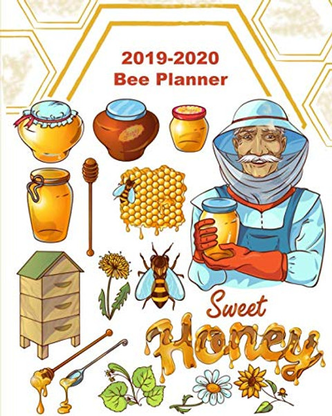 Bee Planner 2019 - 2020: Daily, Weekly and Monthly Planner | Bee 2019-2020 Planner | Calendar and Organizer | 2019  2020 Two Year Planner | 24 Month ... x 10 Sized, 263 Pages | Cover with Beekeeper