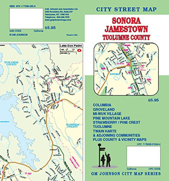 Sonora / Tuolumne County / Twain Harte, CA Street Map