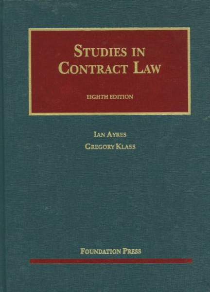 Studies in Contract Law (University Casebook Series)