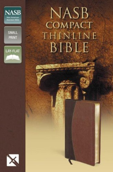 NASB, Thinline Bible, Compact, Imitation Leather, Brown, Red Letter Edition