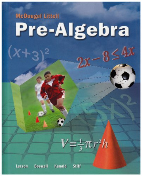 McDougal Littell Pre-Algebra, Student Edition