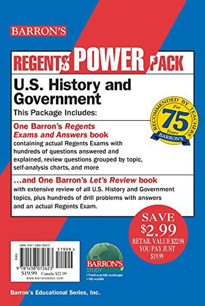U.S. History and Government Power Pack (Regents Power Packs)
