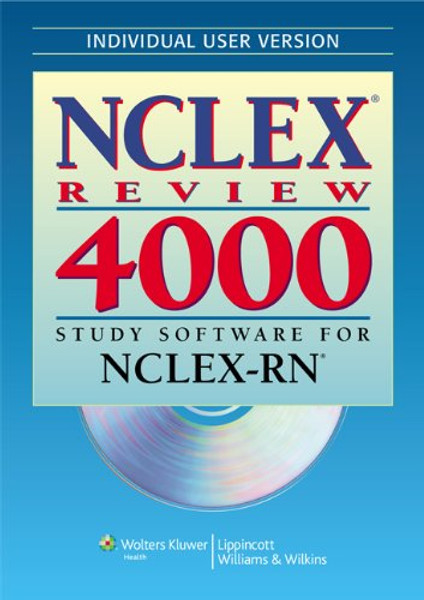 NCLEX Review 4000: Study Software for NCLEX-RN (Individual Version) (NCLEX 4000)