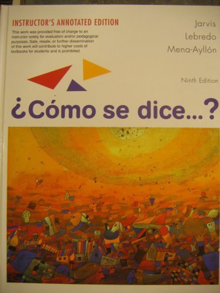 Como se dice? Instructor's Annotated Edition