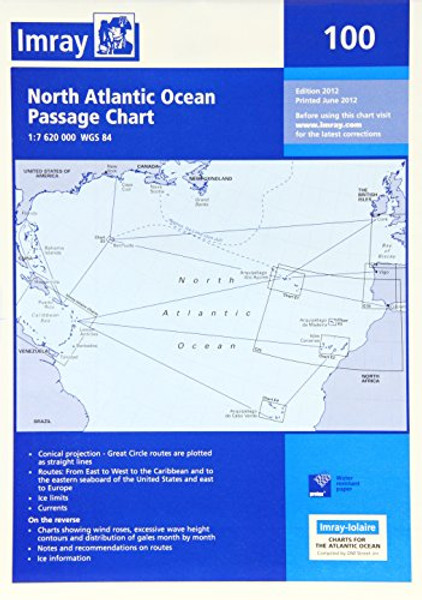 Imray Chart 100: North Atlantic Ocean Passage Chart