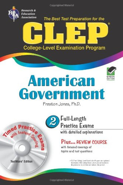 CLEP American Government w/ CD-ROM (CLEP Test Preparation)