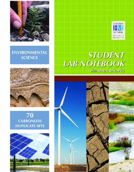 Environmental Science Student Lab Notebook: 70 Carbonless Duplicate Sets