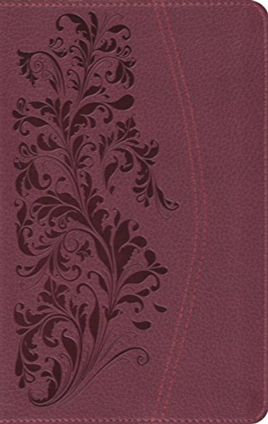 ESV Compact Bible (TruTone, Ruby, Bloom Design)