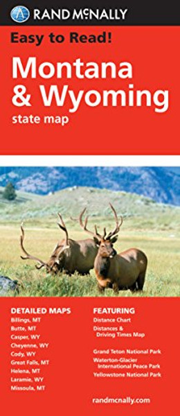 Easy To Read: Montana, Wyoming State (Rand Mcnally Easy to Read!)