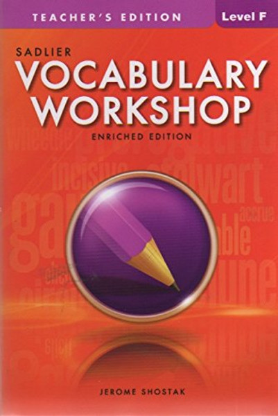 Vocabulary Workshop, Level F, Teacher's Edition
