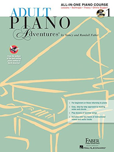 Adult Piano Adventures All-in-One Lesson Book 1 (Faber Piano Adventures) with 2 CDs