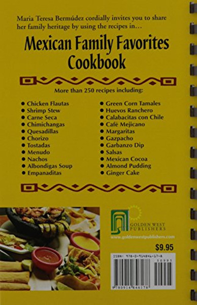 Mexican Family Favorites Cook Book by Maria Teresa Bermudez