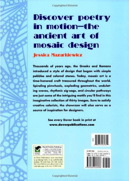 Magnificent Mosaics (Dover Design Coloring Books)