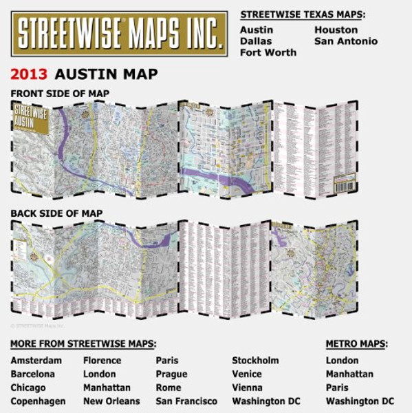 Streetwise Austin Map - Laminated City Center Street Map of Austin, Texas (Streetwise (Streetwise Maps))