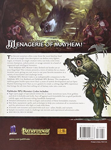 Pathfinder Roleplaying Game: Monster Codex