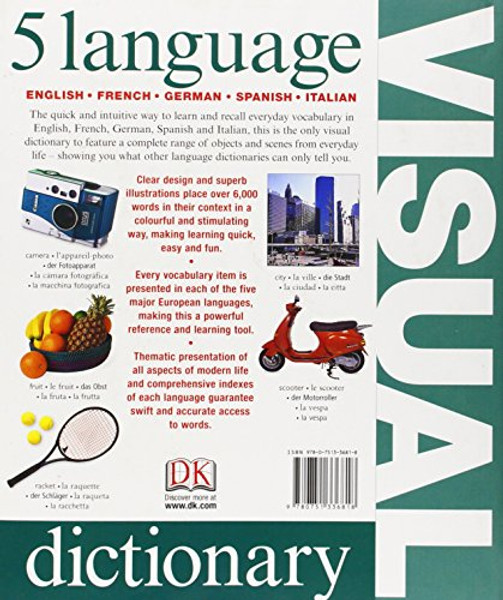 5 Language Visual Dictionary (English, French, German, Spanish and Italian Edition)