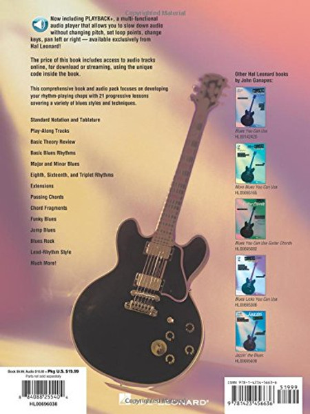 Blues Rhythms You Can Use: A Complete Guide to Learning Blues Rhythm Guitar Styles Bk/Oline Audio