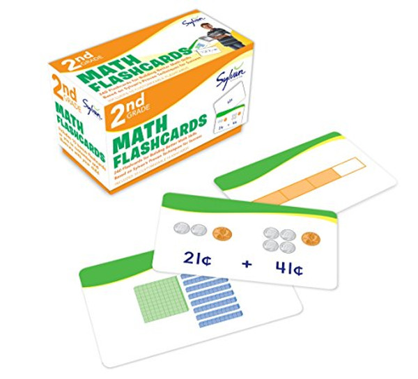 2nd Grade Math Flashcards: 240 Flashcards for Building Better Math Skills Based on Sylvan's Proven Techniques for Success (Sylvan Math Flashcards)