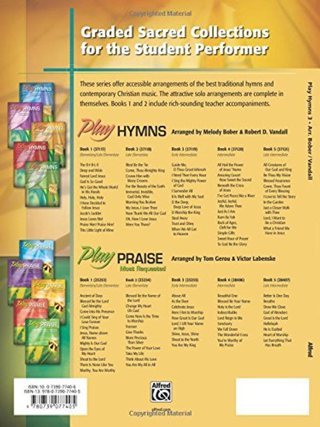 Play Hymns, Bk 3: 10 Piano Arrangements of Traditional Favorites