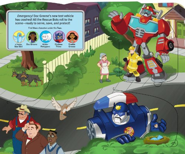 Transformers Rescue Bots: Roll to the Rescue!: A Lift-the-Flap Book