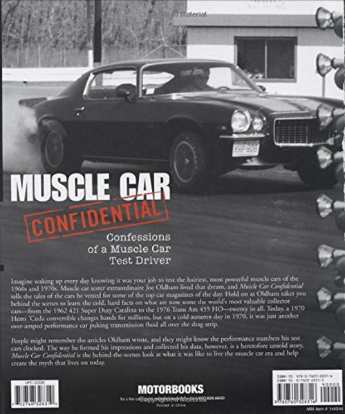 Muscle Car Confidential: Confessions of a Muscle Car Test Driver