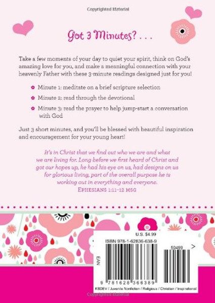 3-Minute Devotions for Girls: 180 Inspirational Readings for Young Hearts