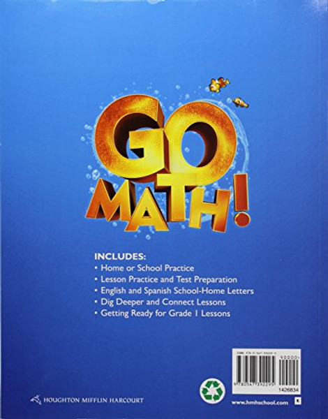 Go Math!: Standard Practice Book, Level K