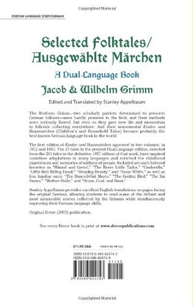 Selected Folktales/Ausgewhlte Mrchen: A Dual-Language Book (Dover Dual Language German)