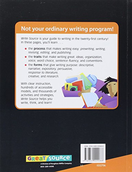 Write Source: Student Edition Softcover Grade 11 2009