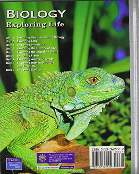 BIOLOGY:EXPLORING LIFE 1 EDITION STUDENT EDITION 2004C