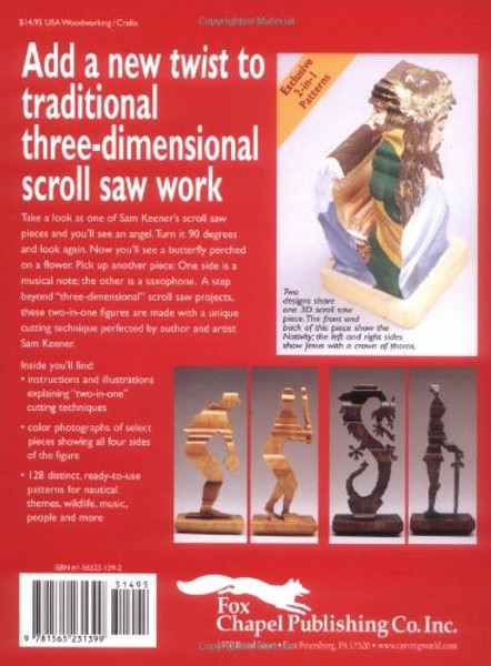 128 Compound Scroll Saw Patterns: Original 2-in-1 Designs for 3D Animals and People