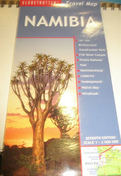 Namibia Travel Map, 7th (Globetrotter Travel Map)