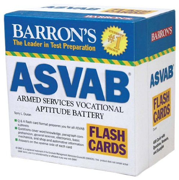 Barron's ASVAB Flash Cards: Armed Services Vocational Aptitude Battery