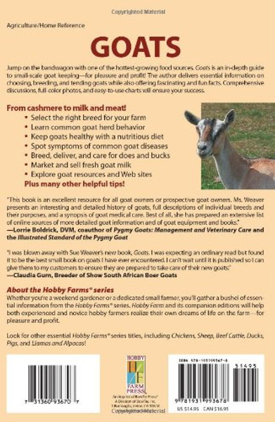 Goats: Small-scale Herding for Pleasure And Profit (Hobby Farm)