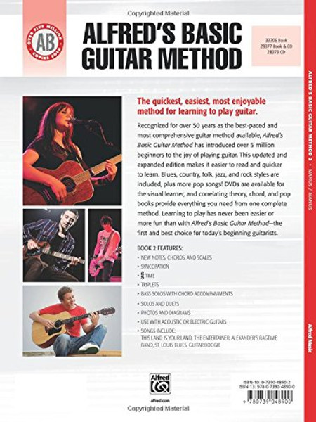 Alfred's Basic Guitar Method, Bk 2: The Most Popular Method for Learning How to Play (Alfred's Basic Guitar Library)