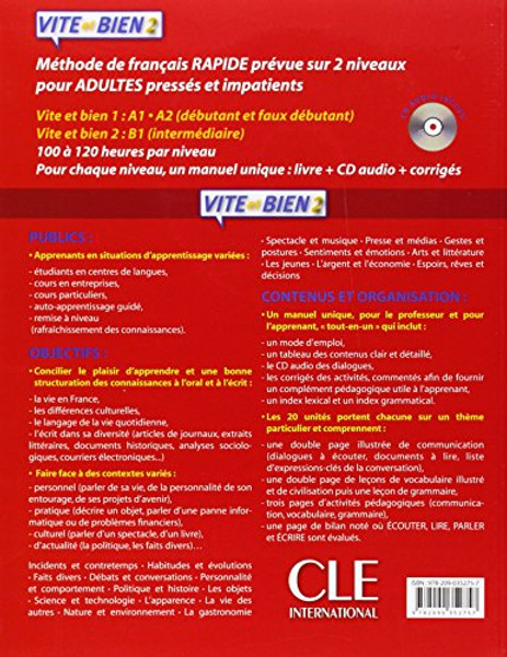 Vite et BIen Livre 2 + CD Audio + Corriges 2 (Level B1) (French Edition)