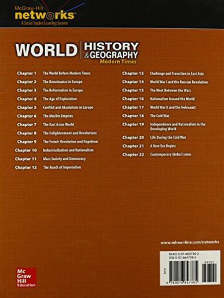 World History and Geography: Modern Times, Student Edition (HUMAN EXPERIENCE - MODERN ERA)