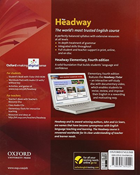 New Headway: Elementary A1-A2: Student's Book and iTutor Pack: The world's most trusted English course