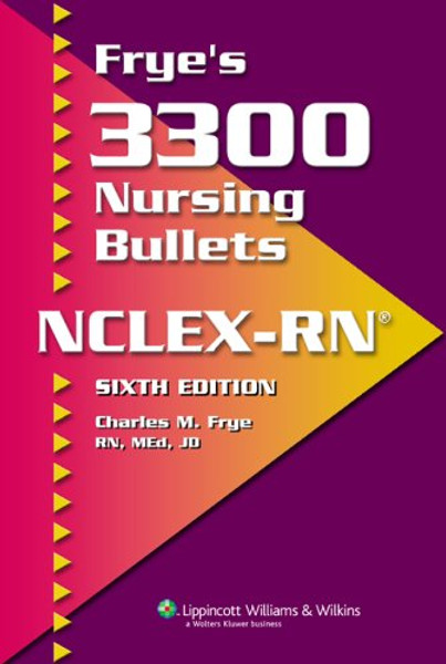 Frye's 3300 Nursing Bullets for NCLEX-RN