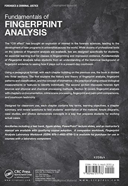 Fundamentals of Fingerprint Analysis (Volume 2)