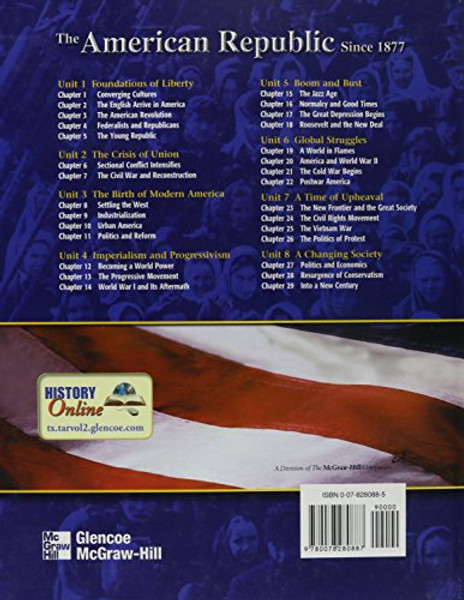 The American Republic Since 1877 Texas Student Edition 2003