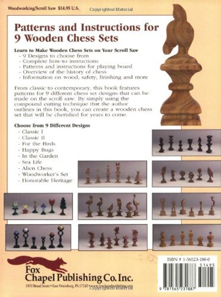 Wooden Chess Sets You Can Make: 9 Complete Designs for the Scroll Saw
