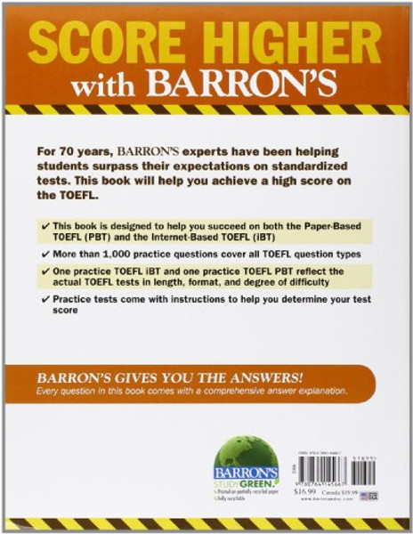 Practice Exercises for the TOEFL (Barron's Educational Series)