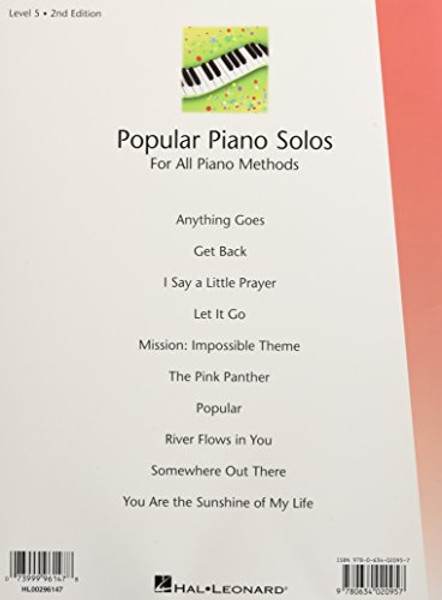 Popular Piano Solos - Level 5: Hal Leonard Student Piano Library