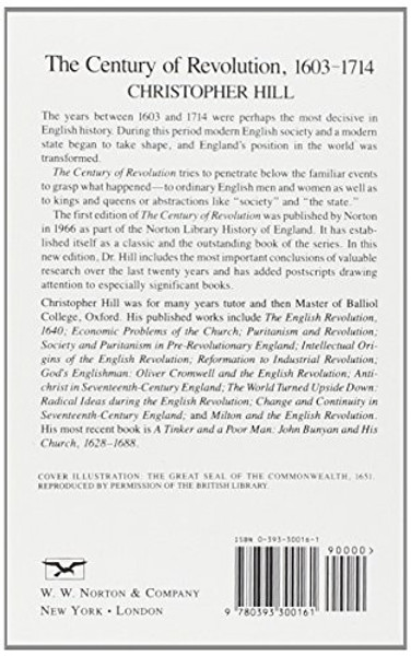 The Century of Revolution: 1603-1714 (Second  Edition) (Norton Library History of England)