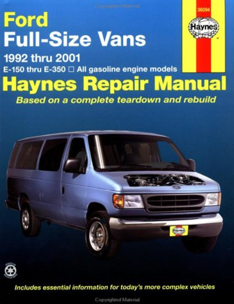 Ford Full Size Vans, 1992-2001 (Haynes Manuals)