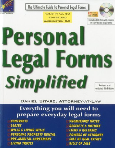 Personal Legal Forms Simplified: The Ultimate Guide to Personal Legal Forms (Law Made Simple Series)