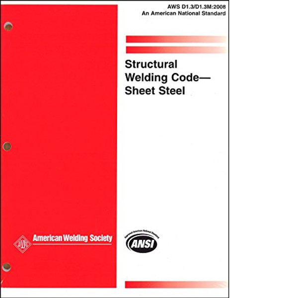 AWS D1.3/D1 Structural Welding Code-Sheet Steel